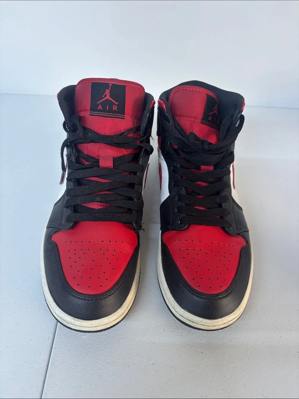 Jordan Men's High-Top Sneakers - Black/Red/White